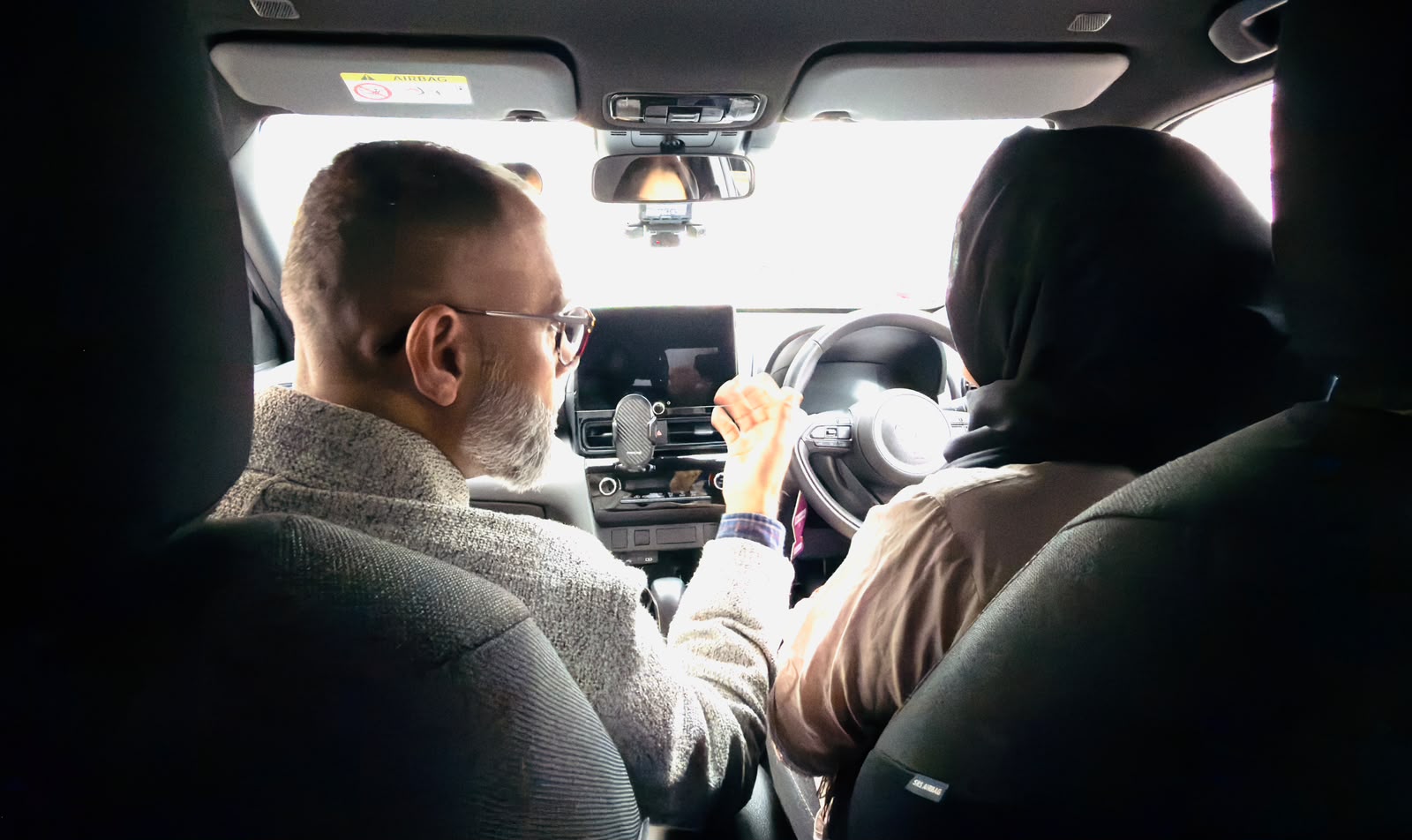 Instructor Pointing Out Dash Details