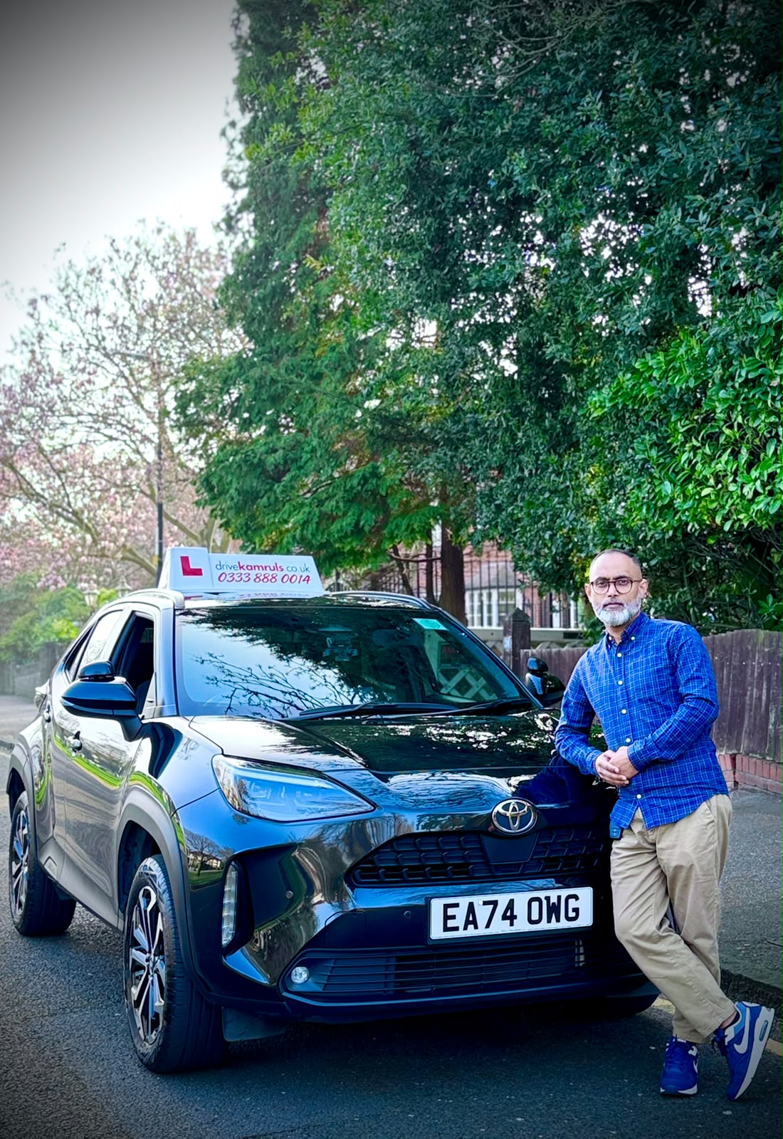 Proud Instructor Kamrul with a New Toyota